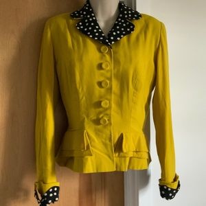 Vintage Mustard Yellow Wool Jacket/Blazer - image 1